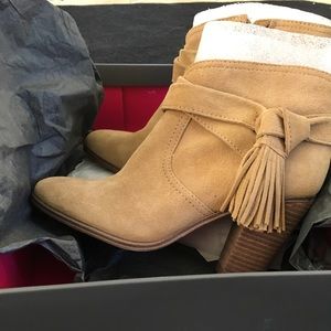 Vince Camuto Tan Suede Booties